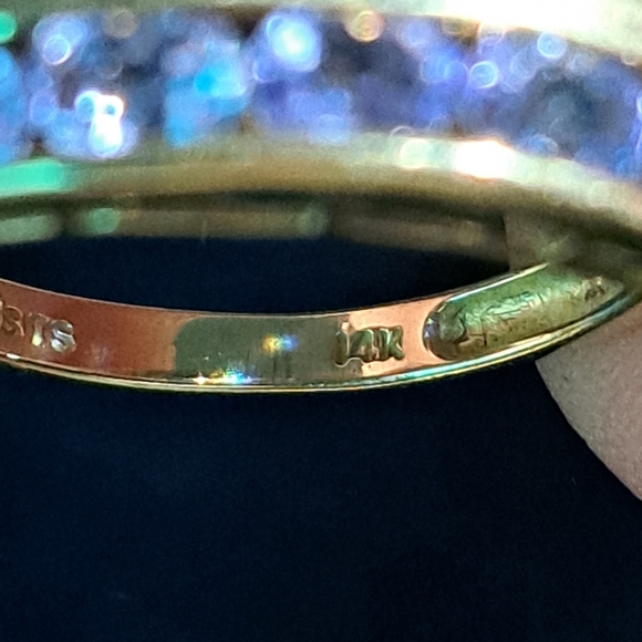 14k Tanzanite Ring size 8 - Picture 4 of 5